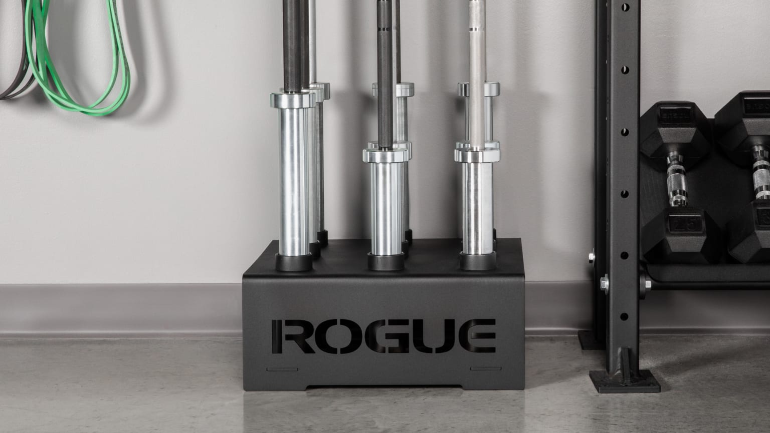 Rogue 9 Bar Holder Vertical Barbell Storage Rogue Fitness